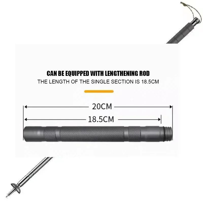 CEOI GWOK Durable Trekking Poles Lightweight Foldable Aluminum Alloy Hiking Sticks Outdoor Adventures Five-Seven Joints Poles