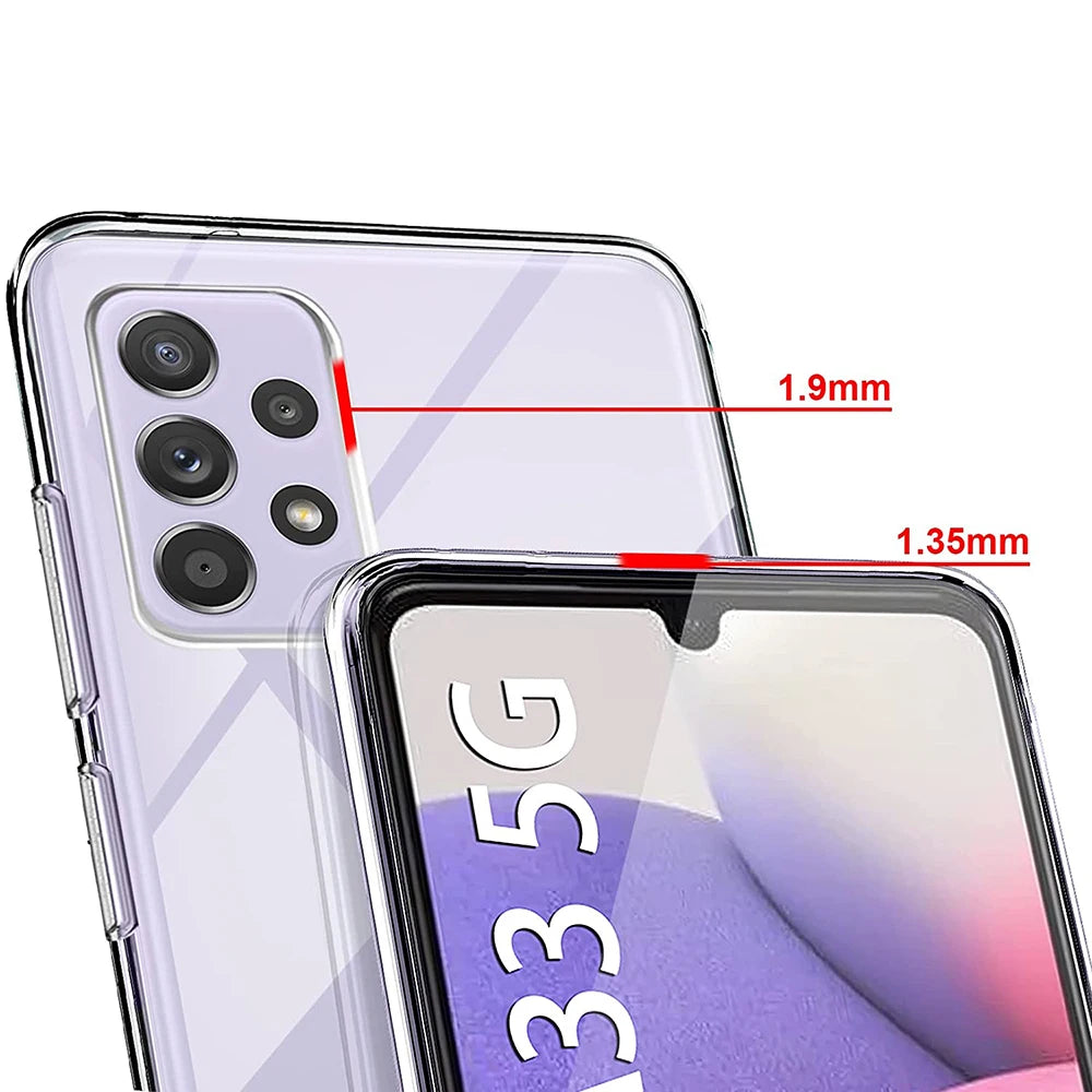 Ultra Thin Clear Phone Case for Samsung Galaxy A13 A23 A33 A53 A73 A12 A22 A32 A42 A52 A72 5G Silicone Transparent Cover Cases
