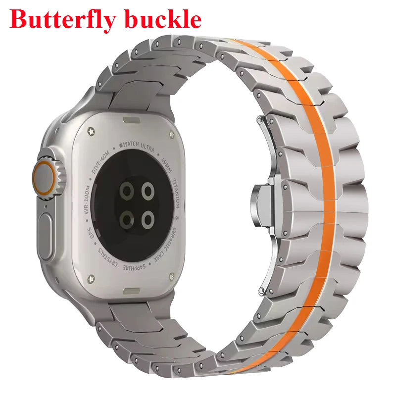Stainless Steel Strap for  Watch Series 10 9 8 7 46Mm 45Mm SE 6 42Mm 44Mm Metal Bracelet Band for Iwatch Ultra Ultra2 49Mm