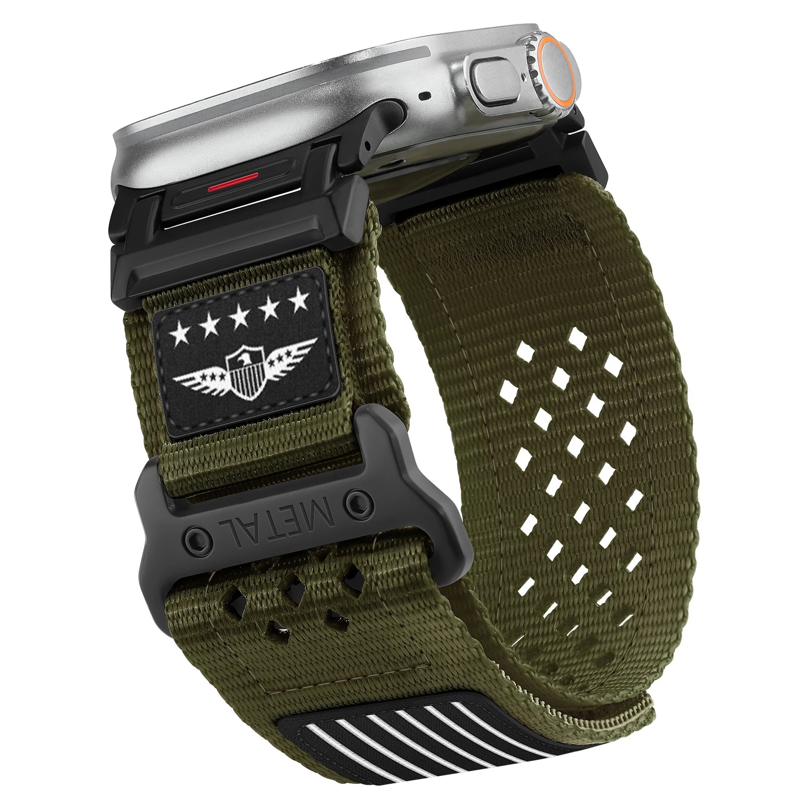 Nylon Loop Strap for  Watch Ultra 2 Band 49Mm 44Mm 45Mm 42Mm 46Mm Sport Correa Bracelet Iwatch Series 10 9 SE 8 7 6 5