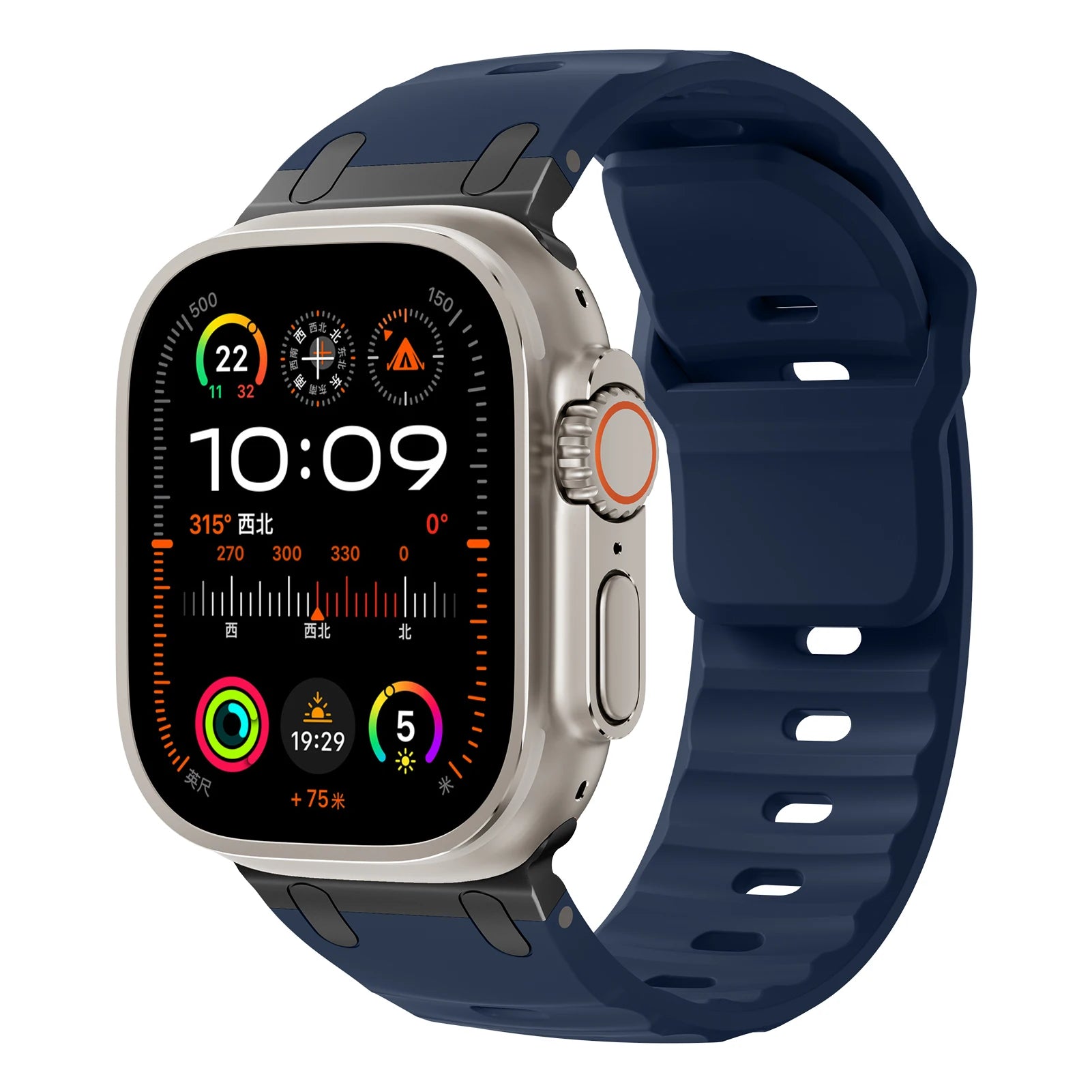 Sport Silicone Strap for  Watch Ultra 2 Band 49Mm Stainless Steel Correa Bracelet Iwatch Series 9 8 7 SE 10 45Mm 44Mm 46Mm
