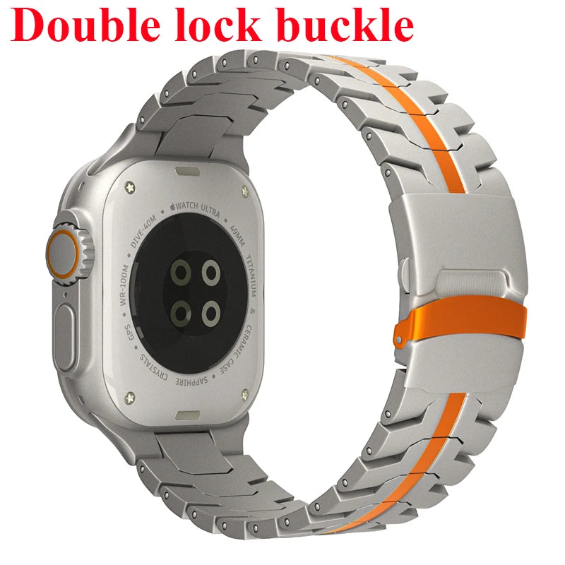 Stainless Steel Strap for  Watch Series 10 9 8 7 46Mm 45Mm SE 6 42Mm 44Mm Metal Bracelet Band for Iwatch Ultra Ultra2 49Mm
