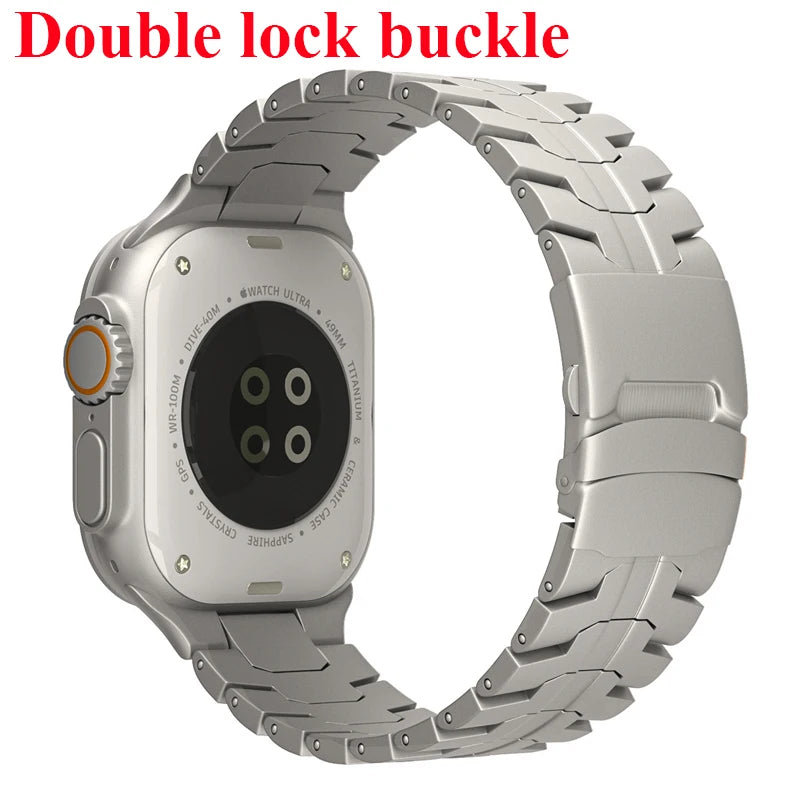 Stainless Steel Strap for  Watch Series 10 9 8 7 46Mm 45Mm SE 6 42Mm 44Mm Metal Bracelet Band for Iwatch Ultra Ultra2 49Mm