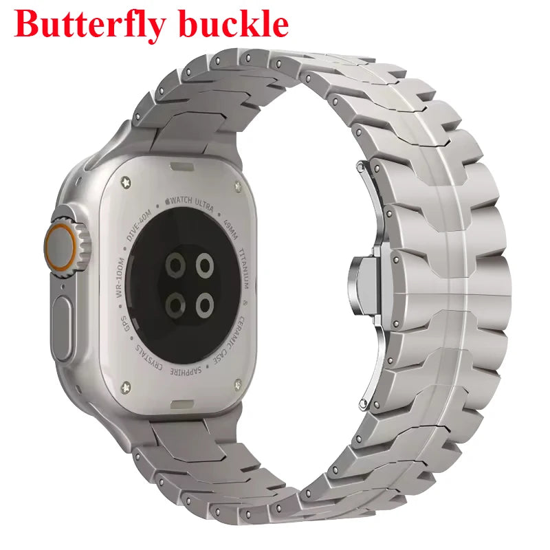 Stainless Steel Strap for  Watch Series 10 9 8 7 46Mm 45Mm SE 6 42Mm 44Mm Metal Bracelet Band for Iwatch Ultra Ultra2 49Mm