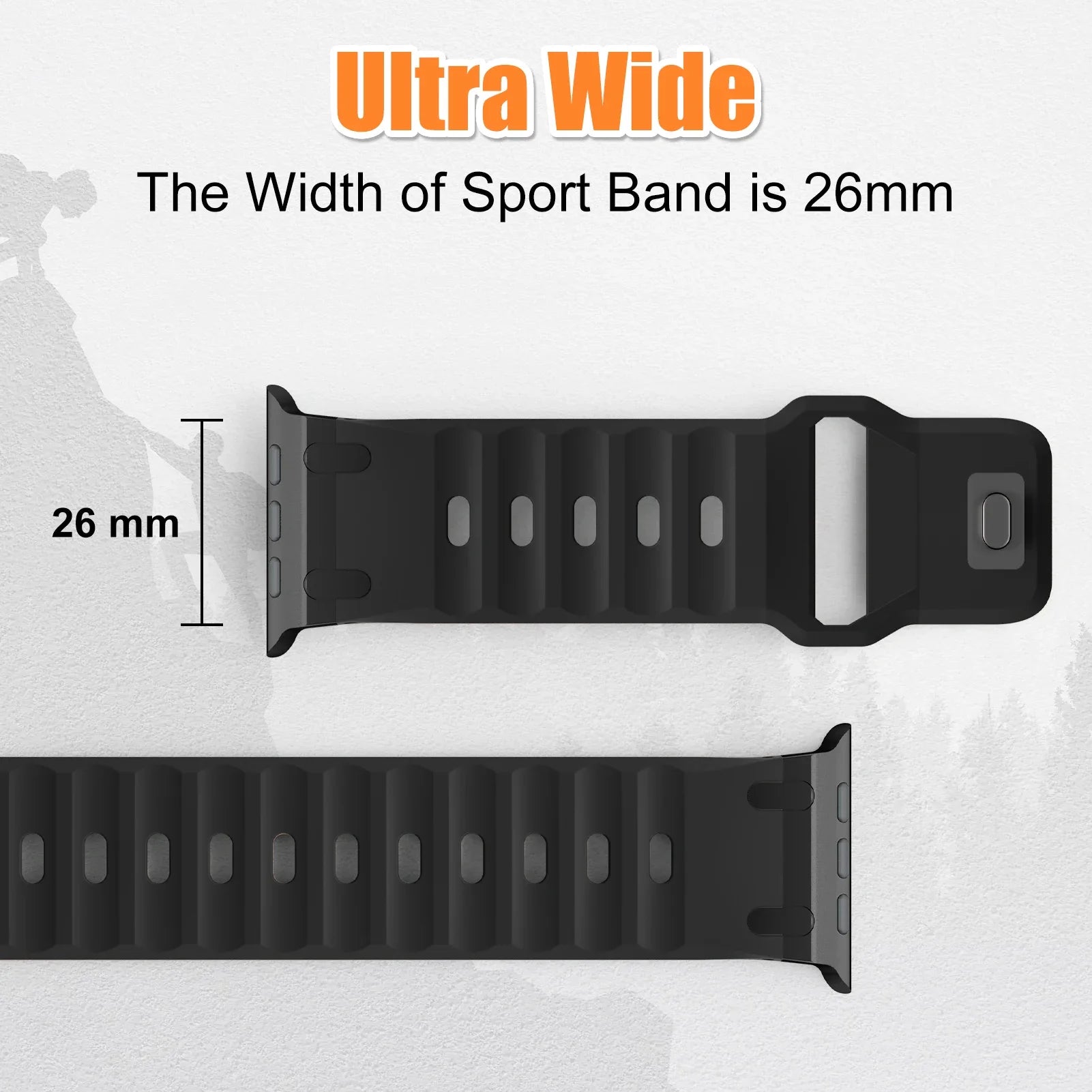 Sport Silicone Strap for  Watch Ultra 2 Band 49Mm Stainless Steel Correa Bracelet Iwatch Series 9 8 7 SE 10 45Mm 44Mm 46Mm