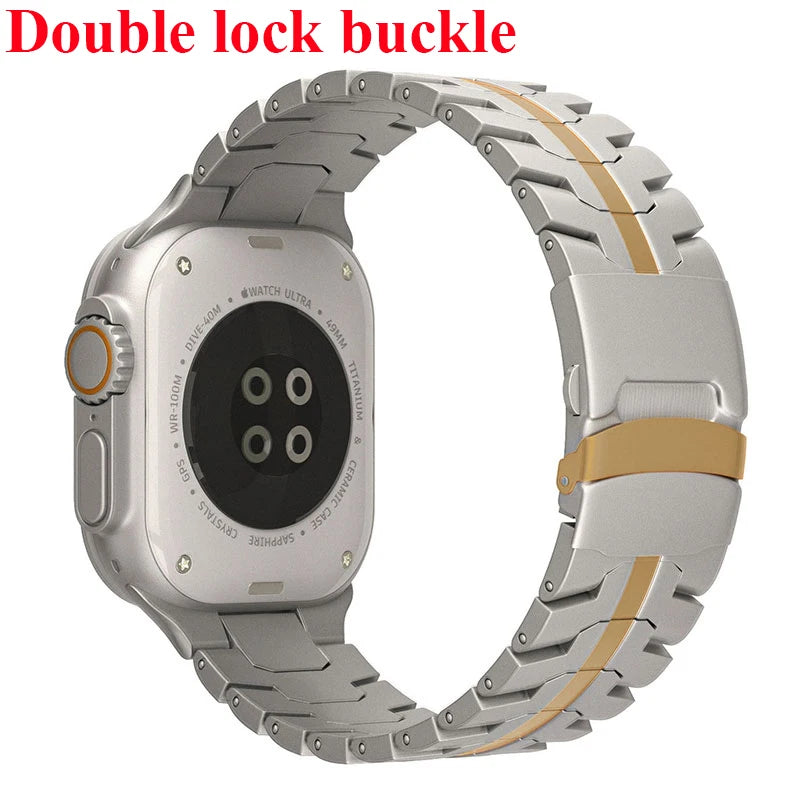 Stainless Steel Strap for  Watch Series 10 9 8 7 46Mm 45Mm SE 6 42Mm 44Mm Metal Bracelet Band for Iwatch Ultra Ultra2 49Mm