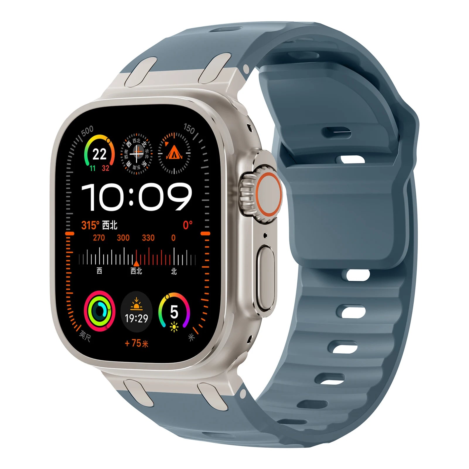 Sport Silicone Strap for  Watch Ultra 2 Band 49Mm Stainless Steel Correa Bracelet Iwatch Series 9 8 7 SE 10 45Mm 44Mm 46Mm