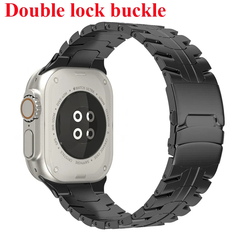 Stainless Steel Strap for  Watch Series 10 9 8 7 46Mm 45Mm SE 6 42Mm 44Mm Metal Bracelet Band for Iwatch Ultra Ultra2 49Mm