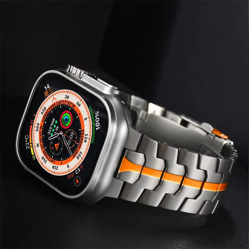 Stainless Steel Strap for  Watch Series 10 9 8 7 46Mm 45Mm SE 6 42Mm 44Mm Metal Bracelet Band for Iwatch Ultra Ultra2 49Mm