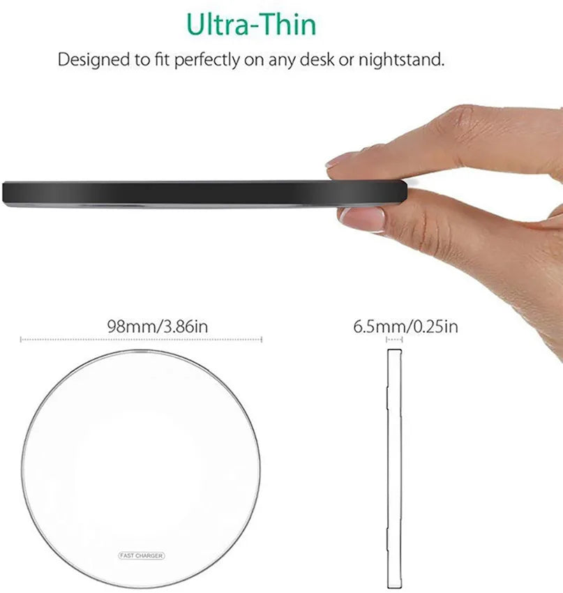 100W Wireless Charger Pad Stand for Iphone 15 14 13 12 11 X XR  S22 S21 Xiaomi Phone Chargers Fast Charging Dock Station