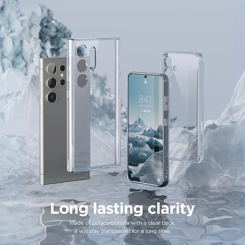 Ultra Thin Clear Silicone Soft TPU Case for  Galaxy S25 Ultra S24 S23 S21 S20 FE S22 Ultra plus Bumper Capa Cover Fundas