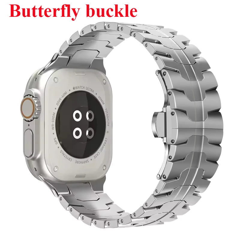 Stainless Steel Strap for  Watch Series 10 9 8 7 46Mm 45Mm SE 6 42Mm 44Mm Metal Bracelet Band for Iwatch Ultra Ultra2 49Mm