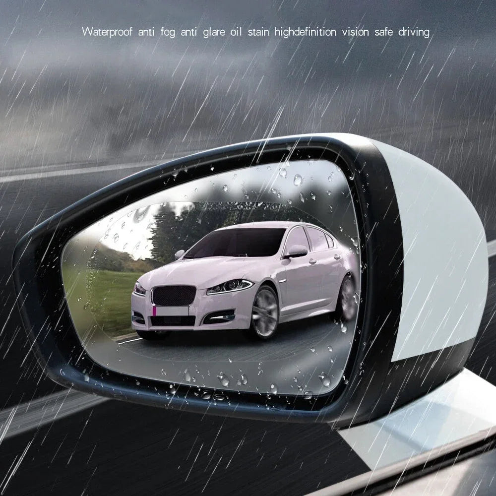 1-4Pcs Car Rainproof Film anti Fog Car Sticker Car Mirror Window Clear Film Rain Proof Waterproof Film Auto Sticker Accessories