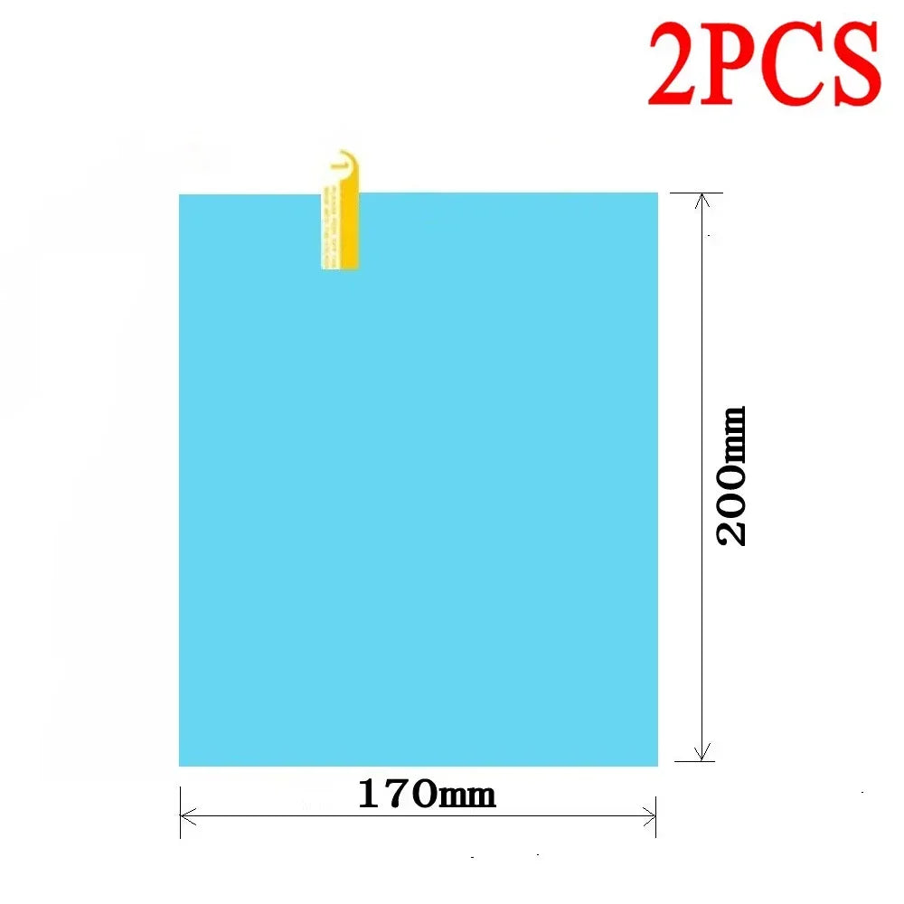 1-4Pcs Car Rainproof Film anti Fog Car Sticker Car Mirror Window Clear Film Rain Proof Waterproof Film Auto Sticker Accessories