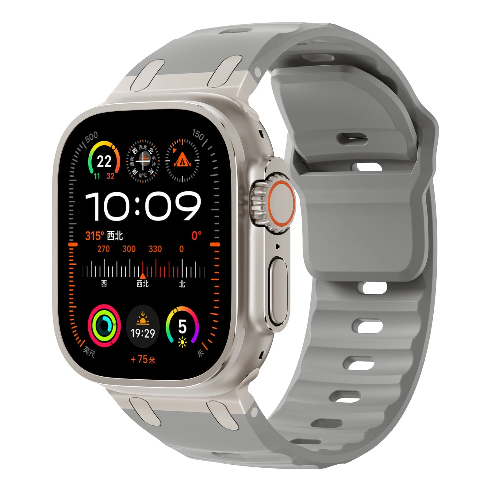 Sport Silicone Strap for  Watch Ultra 2 Band 49Mm Stainless Steel Correa Bracelet Iwatch Series 9 8 7 SE 10 45Mm 44Mm 46Mm