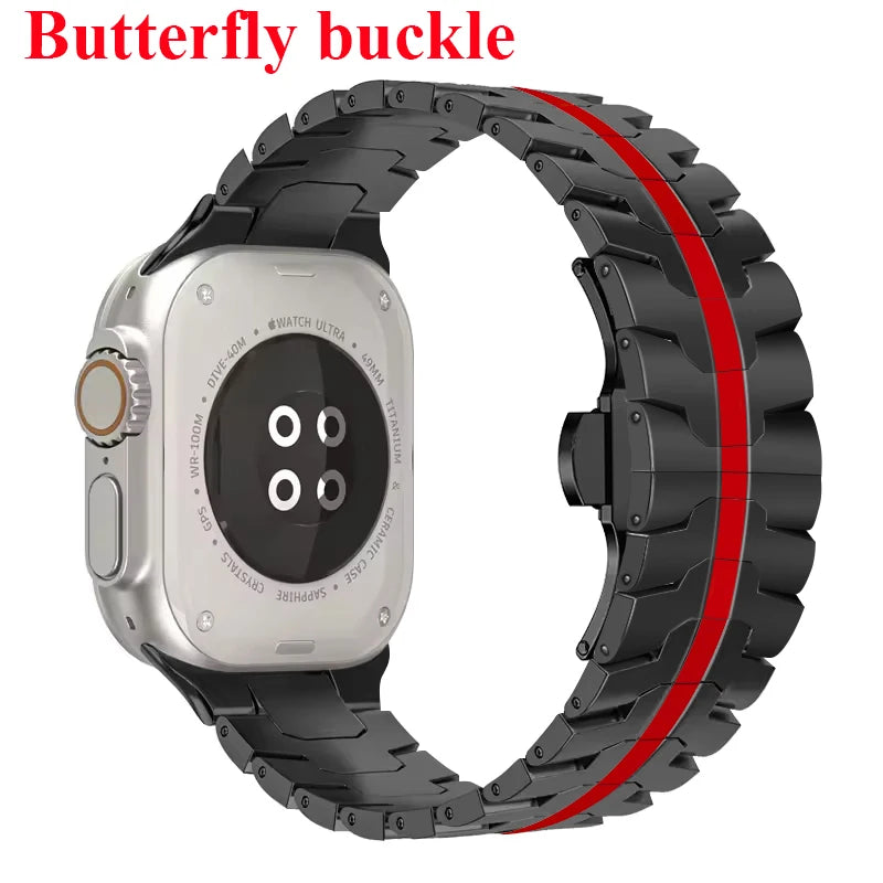 Stainless Steel Strap for  Watch Series 10 9 8 7 46Mm 45Mm SE 6 42Mm 44Mm Metal Bracelet Band for Iwatch Ultra Ultra2 49Mm