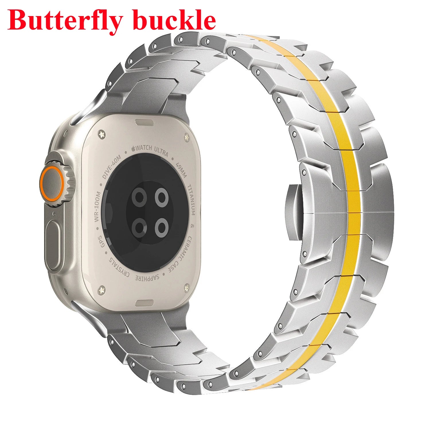 Stainless Steel Strap for  Watch Series 10 9 8 7 46Mm 45Mm SE 6 42Mm 44Mm Metal Bracelet Band for Iwatch Ultra Ultra2 49Mm