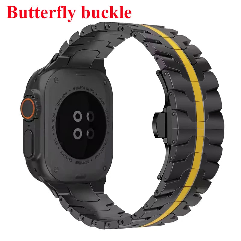 Stainless Steel Strap for  Watch Series 10 9 8 7 46Mm 45Mm SE 6 42Mm 44Mm Metal Bracelet Band for Iwatch Ultra Ultra2 49Mm