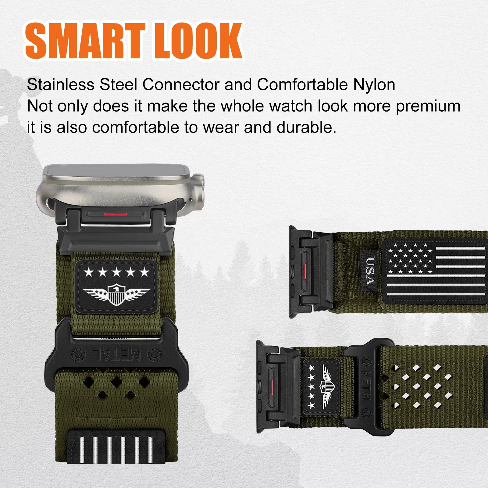 Nylon Loop Strap for  Watch Ultra 2 Band 49Mm 44Mm 45Mm 42Mm 46Mm Sport Correa Bracelet Iwatch Series 10 9 SE 8 7 6 5